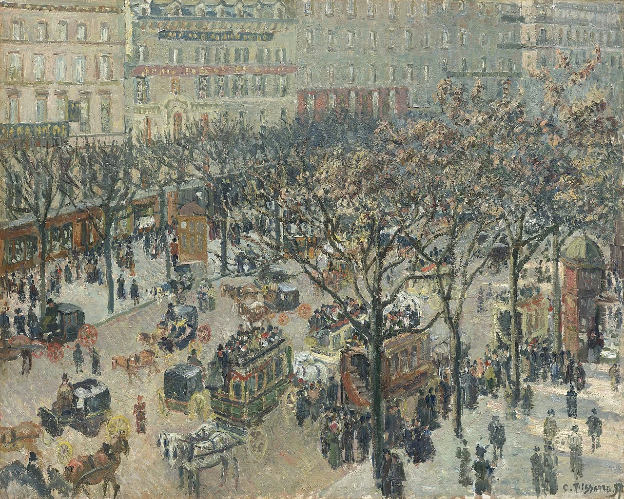 Boulevard des Italiens, Mattino, Luce del sole, 1897 - National Gallery of Art, Washington, D.C